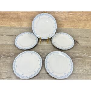 Franconia Delphine Krautheim Bread Plates 6 1/8” Bavaria Germany ~Set Of 5